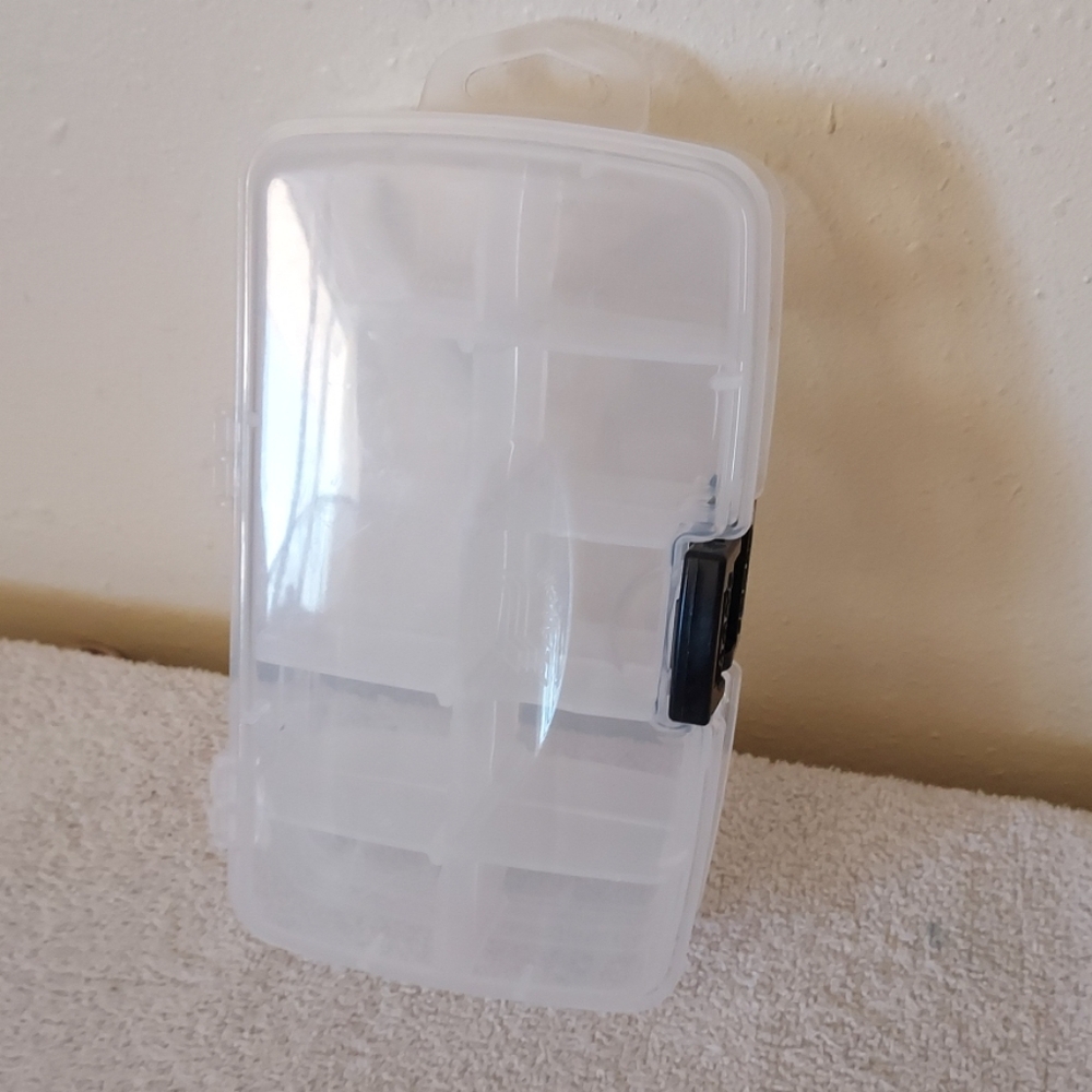 Transparent Storage Organizer with Black Clip
